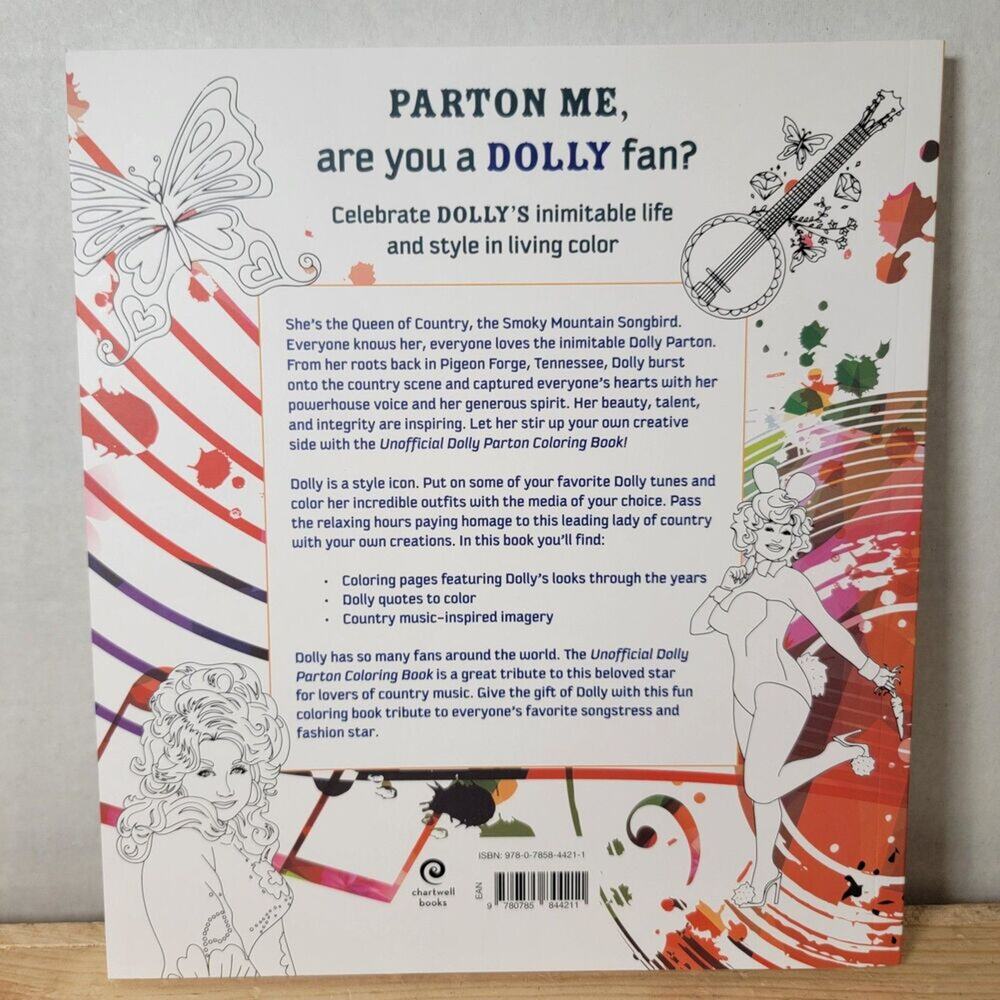 BOOK Unofficial Dolly Parton Coloring Book - NEW - Picture 3 of 4